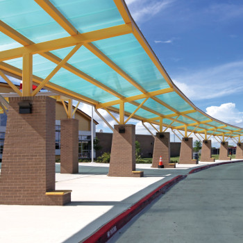 Standing Seam Canopy at Stephen F. Austin Middle School