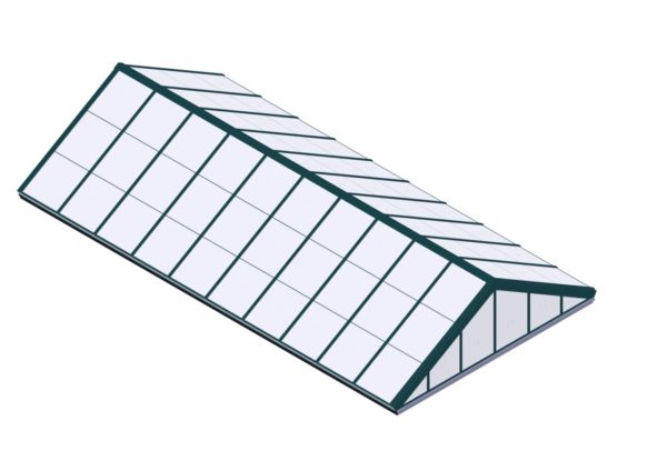 Polycarbonate Double Pitch - Interstate Green