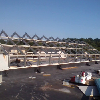 School Exterior - Pinnacle unit skylight with Solera glazing