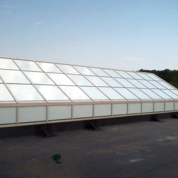School Exterior - Pinnacle unit skylight with Solera glazing