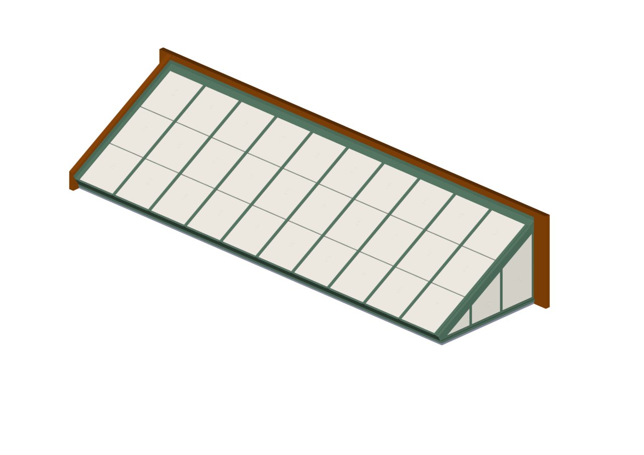 LEAN-TO POLY MODEL_AGED COPPER Aged Copper Polycarbonate Lean-To