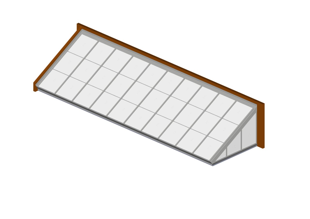 LEAN-TO POLY MODEL_BONE WHITE Bone White Polycarbonate Lean-To