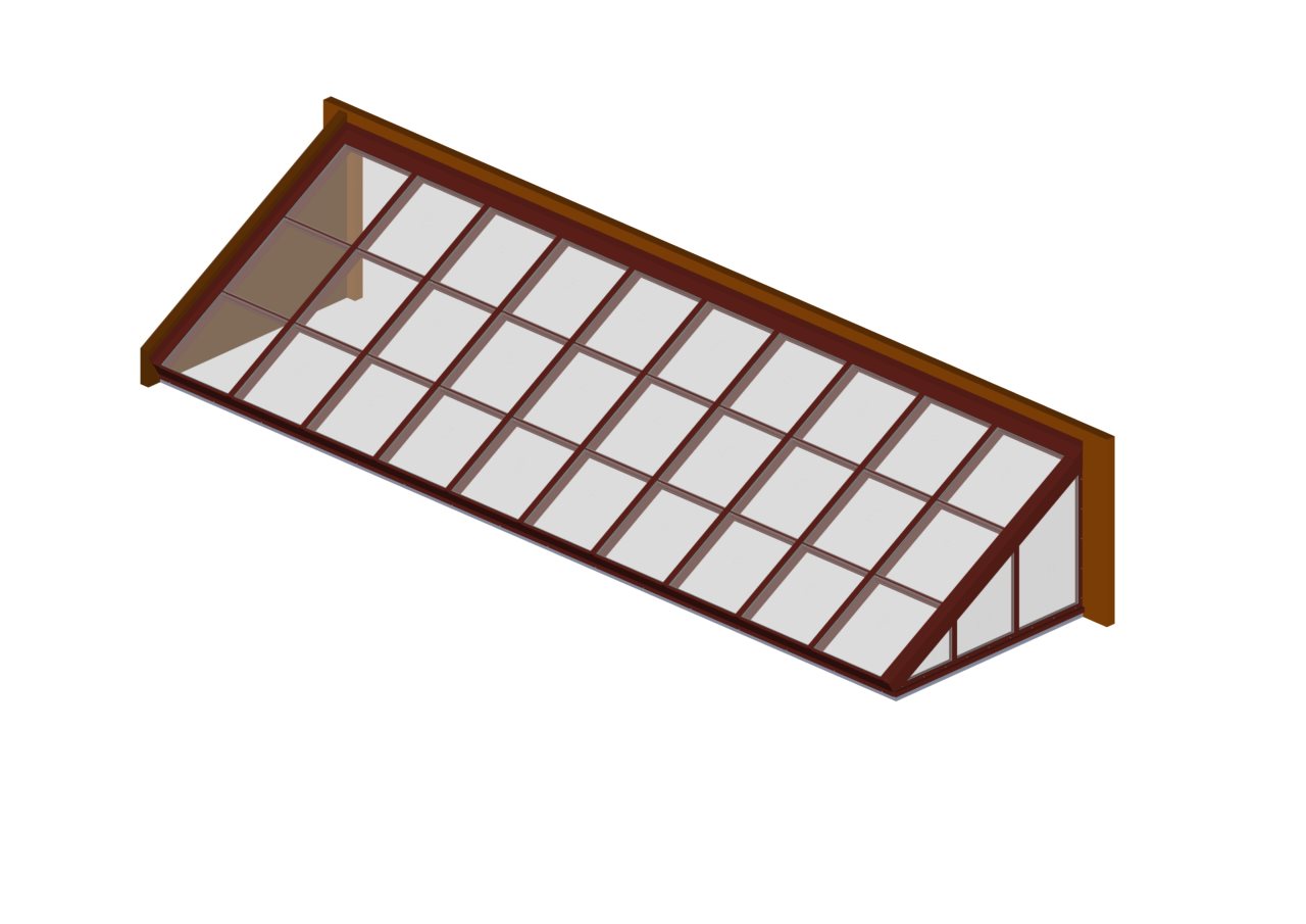 LT_BRICK RED glass lean to brick red color option