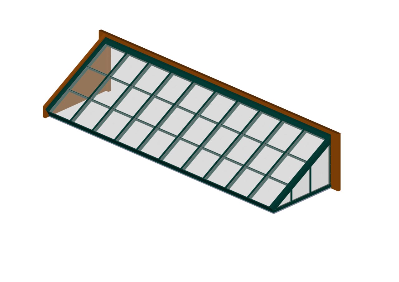 LT_INTERSTATE GREEN glass lean to interstate green color option