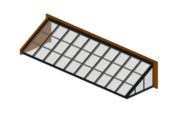 lean to quaker bronze glass