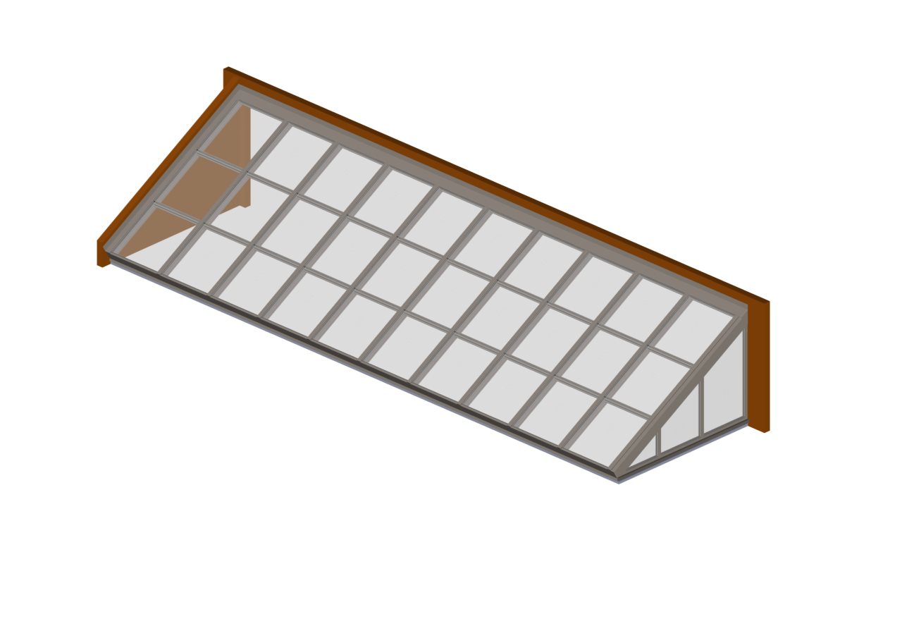 Lean-To Sandstone glass lean to sandstone color option