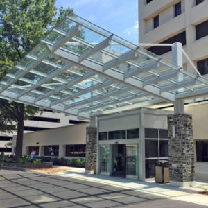 M-Series monolithic polycarbonate canopy system