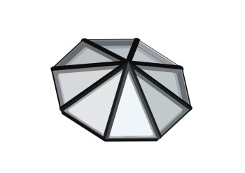 Octagonal Pyramid Black