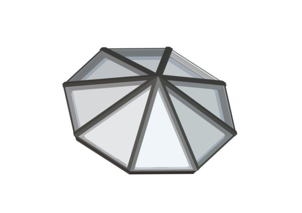 Octagonal Pyramid Colonial Gray