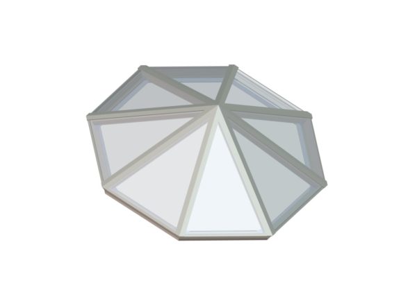 Octagonal Pyramid Colonial White