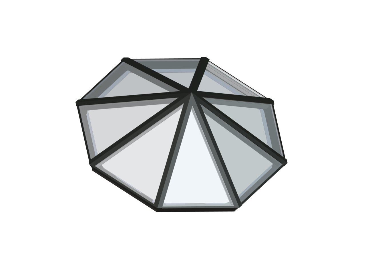 OPY_QUAKER BRONZE Octagonal Pyramid Quaker Bronze