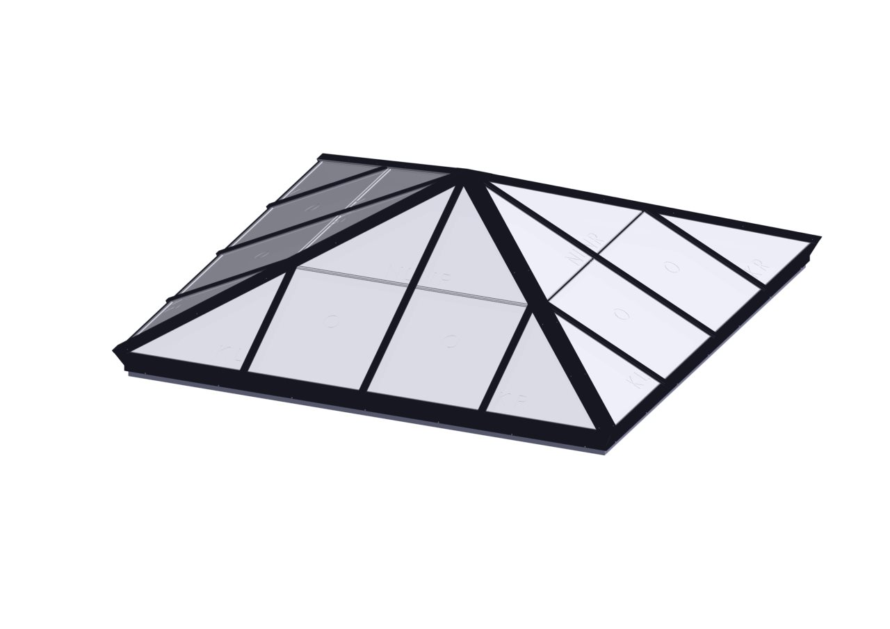 POLY_PY_BLACK Square Pyramid - Polycarbonate Black