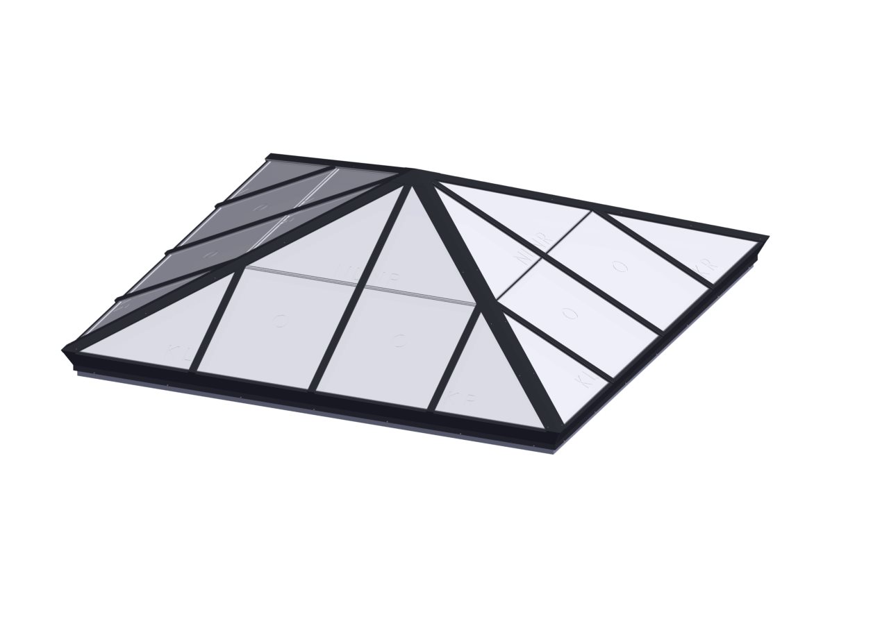 POLY_PY_QUAKER BRONZE Square Pyramid - Polycarbonate Quaker Bronze