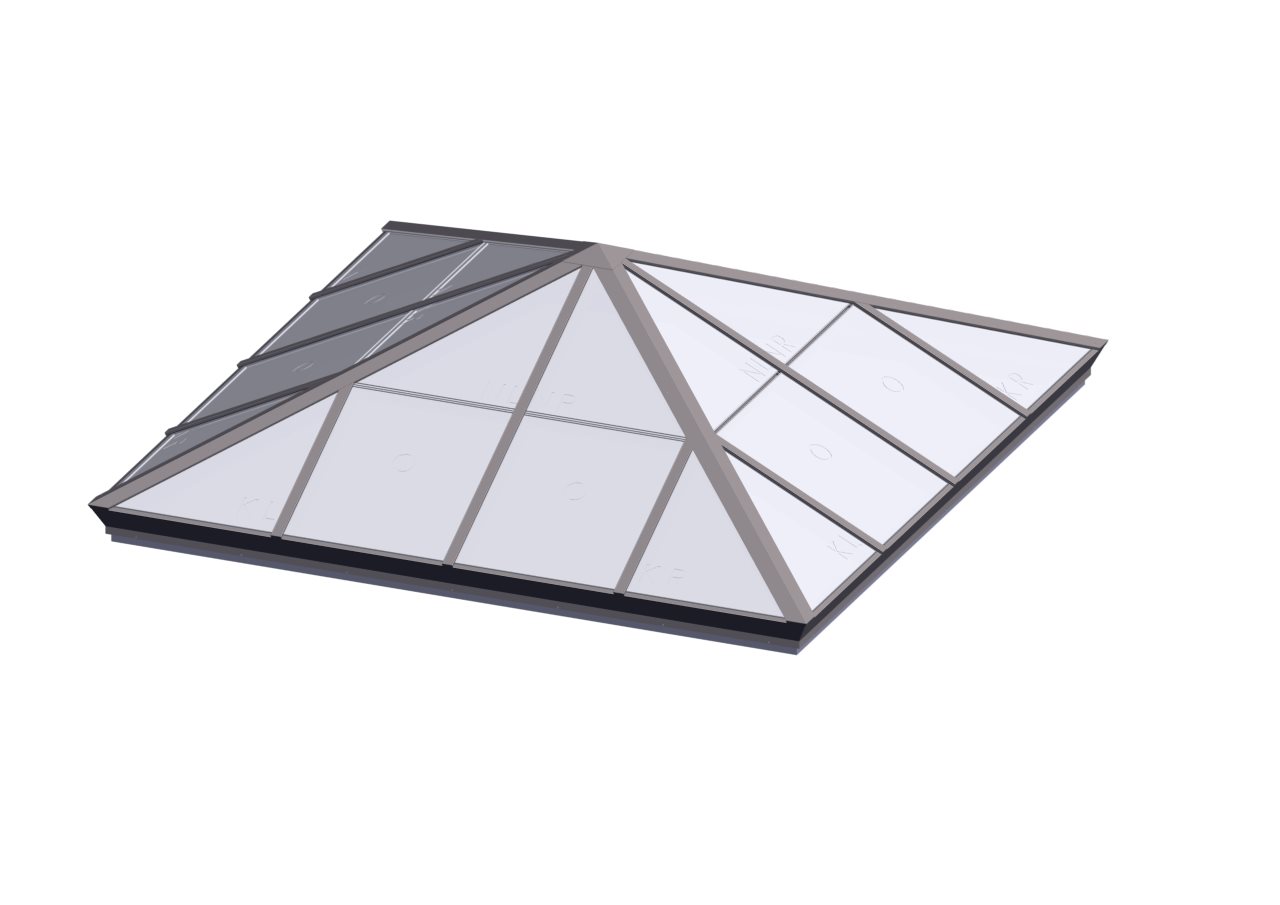 POLY_PY_SANDSTONE Square Pyramid - Polycarbonate Sandstone