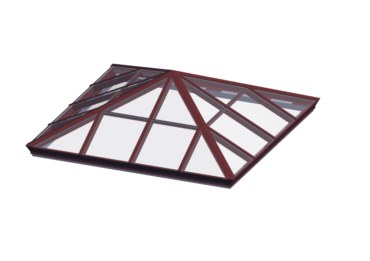 PY_BRICK RED Hurricane Rated Square Pyramid – Brick Red