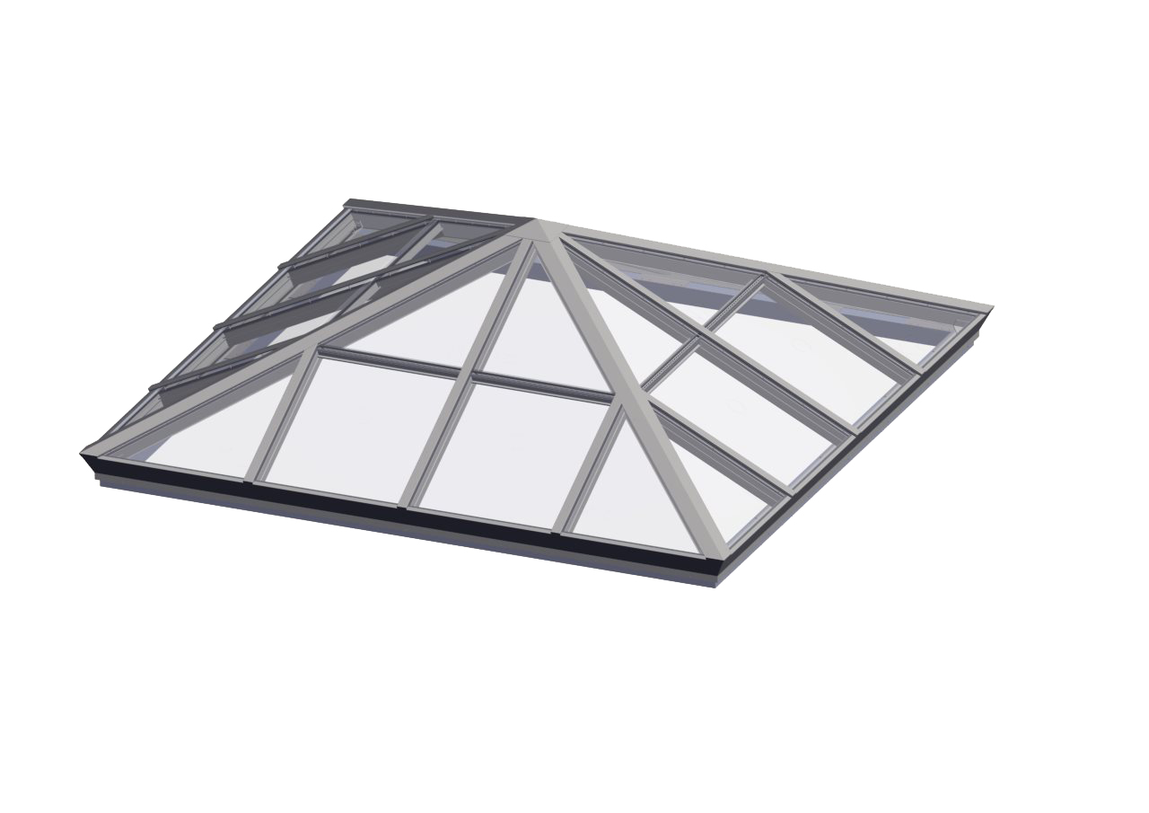 PY_COLONIAL WHITE Hurricane Rated Square Pyramid – White