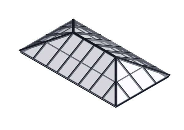 Skymax Large Flat Glass Unit Skylight For Commercial Use