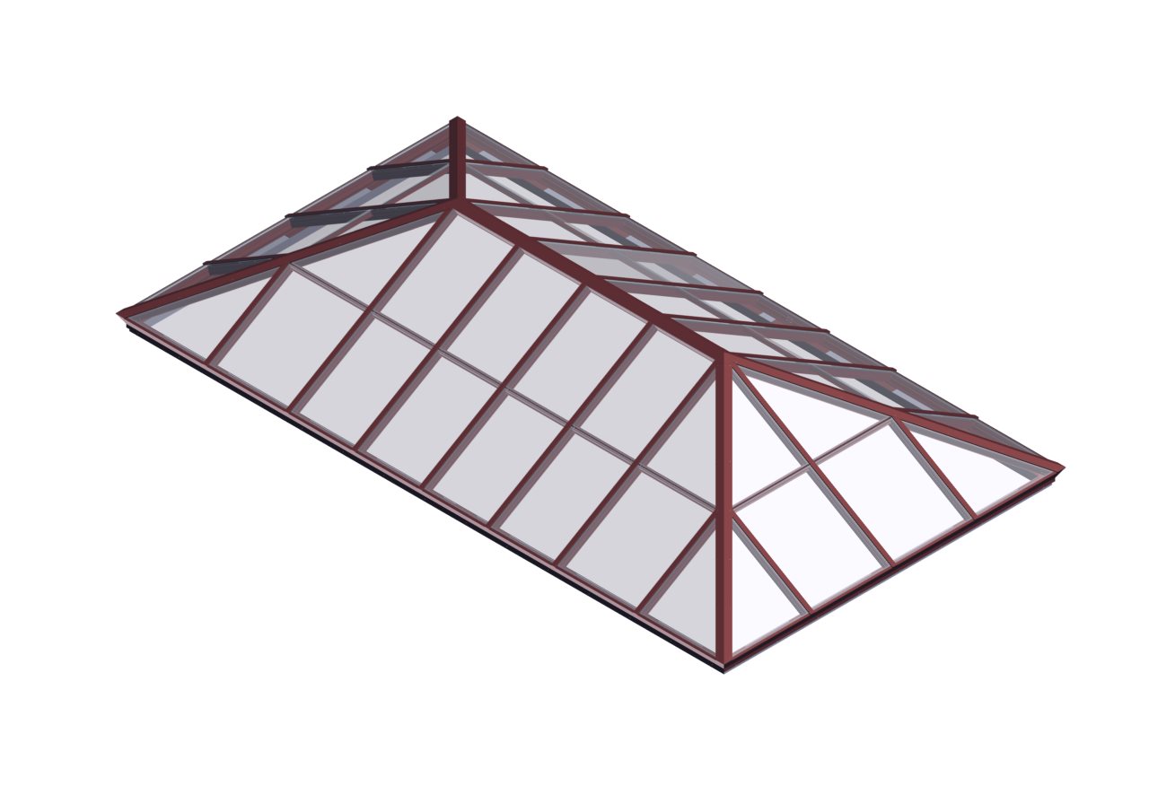 PYH_BRICK RED Brick Red Hurricane Rated Extended Pyramid