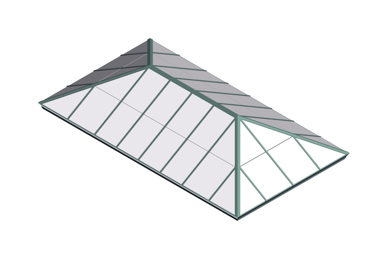PYH_POLY MODEL_AGED COPPER Copper Polycarbonate Extended Pyramid