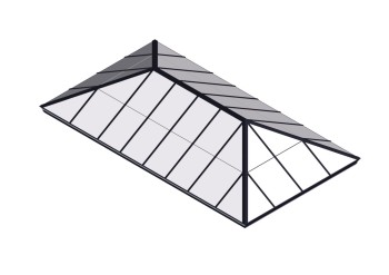 Black Polycarbonate Extended Pyramid