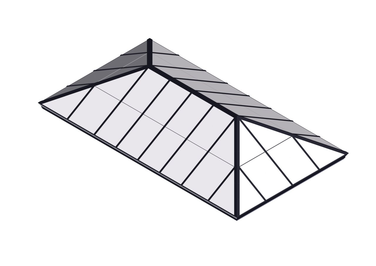 PYH_POLY MODEL_BLACK Black Polycarbonate Extended Pyramid