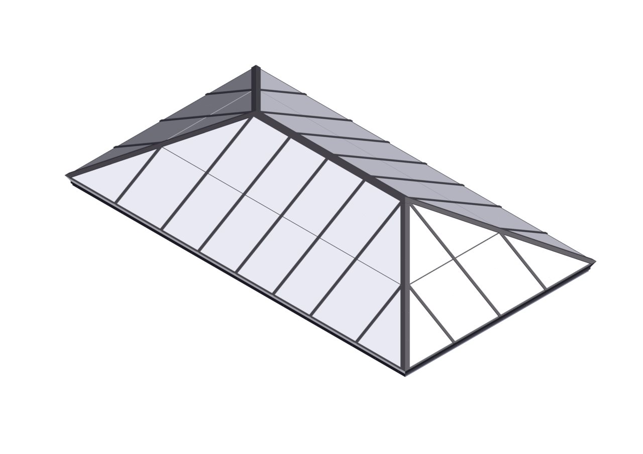 PYH_POLY MODEL_COLONIAL GRAY Colonial Gray Polycarbonate Extended Pyramid