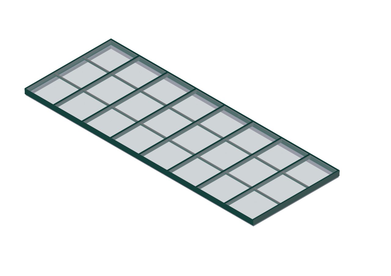 SINGLE PITCH_INTERSTATE GREEN glass single pitch interstate green color option