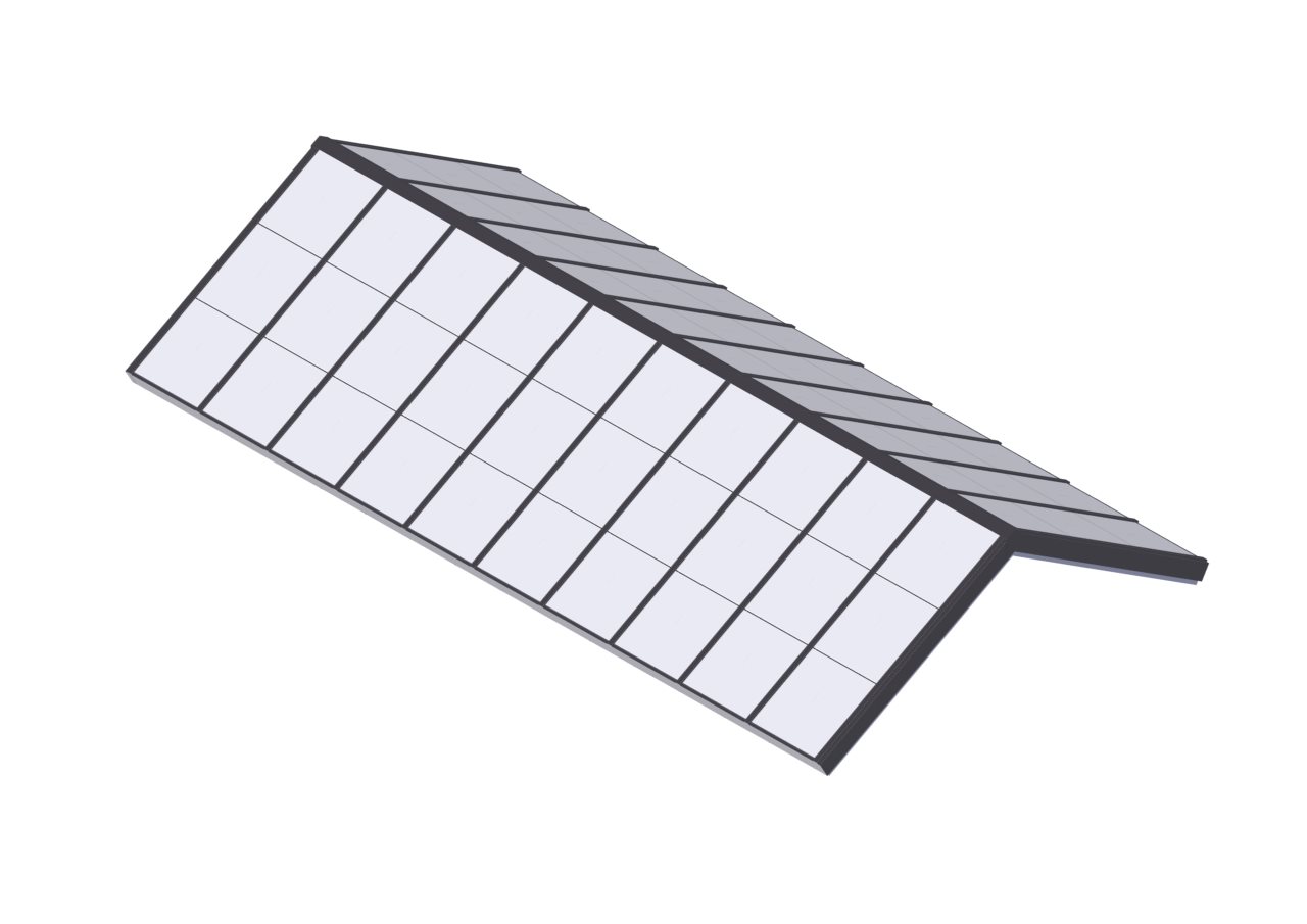SR POLY MODELS_COLONIAL GRAY Poly Carbonate Structural Ridge - Colonial Gray
