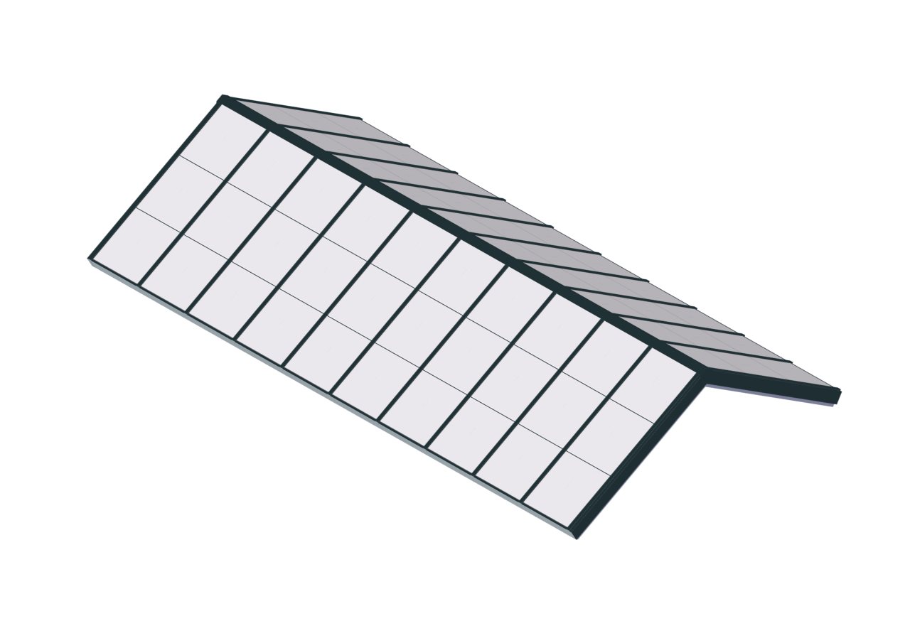 SR POLY MODELS_HARTFORD GREEN Poly Carbonate Structural Ridge - Hartford Green