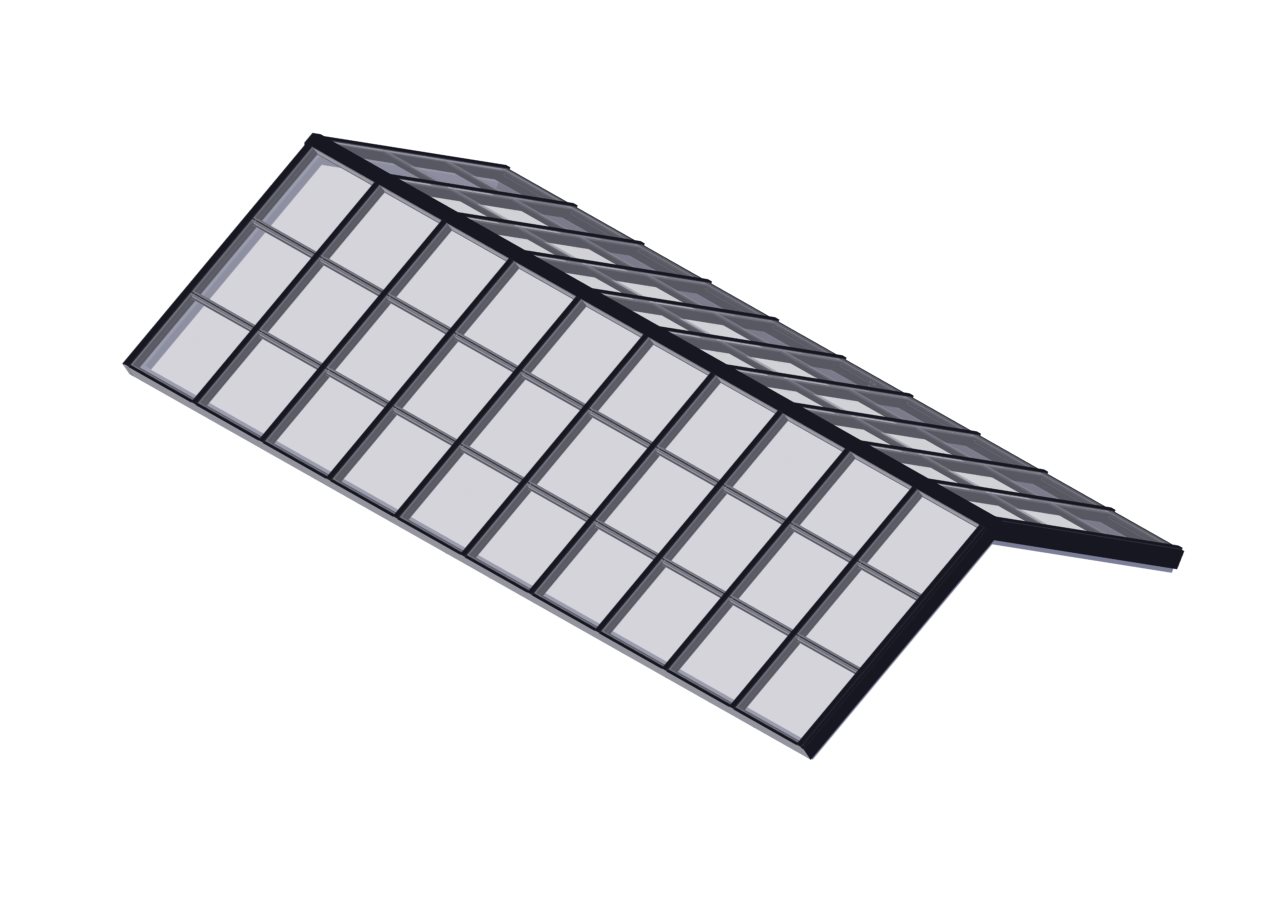 SR_BLACK Structural Ridge Glass - Black