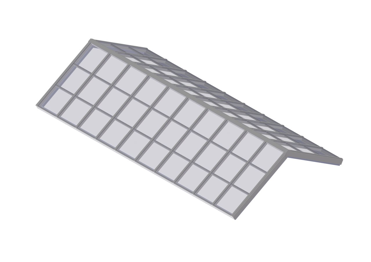 SR_COLONIAL WHITE Structural Ridge Glass - Colonial White