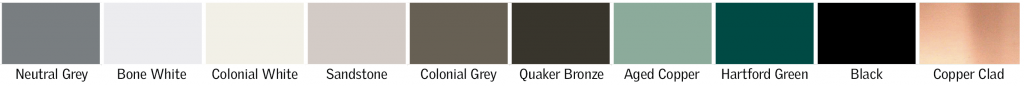 Standard finish colors