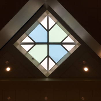 Interior - Pinnacle 350 Pyramids, 10’ x 10’, with alternating glass tint pattern